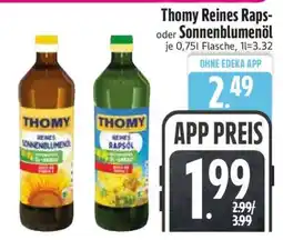 Edeka Thomy Reines Raps- oder Sonnenblumenöl Angebot
