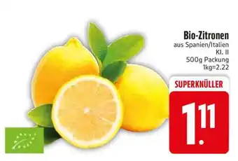 Edeka Bio-Zitronen Angebot