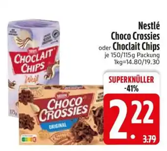 Edeka Nestlé Choco Crossies oder Choclait Chips Angebot