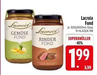 Edeka Lacroix Fond Angebot