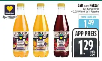 Edeka Saft oder Nektar Angebot