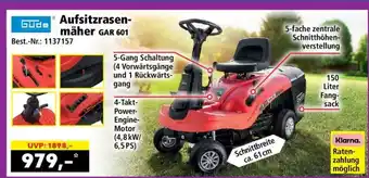 Norma Aufsitzrasenmäher GAR 601 Angebot