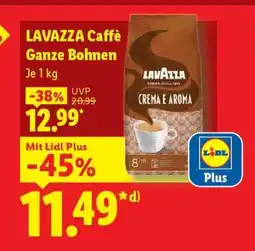 Lidl Lavazza Caffè Ganze Bohnen Angebot