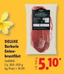 Lidl Deluxe Barbarie Entenbrustfilet Angebot