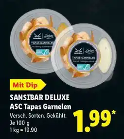 Lidl Sansibar Deluxe ASC Tapas Garnelen Angebot