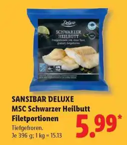 Lidl Sansibar Deluxe MSC Schwarzer Heilbutt Filetportionen Angebot