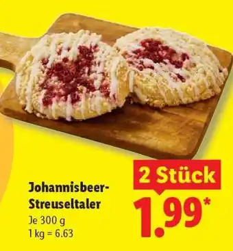 Lidl Johannisbeer- Streuseltaler Angebot