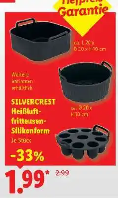 Lidl SILVERCREST Heißluftfritteusen-Silikonform Angebot