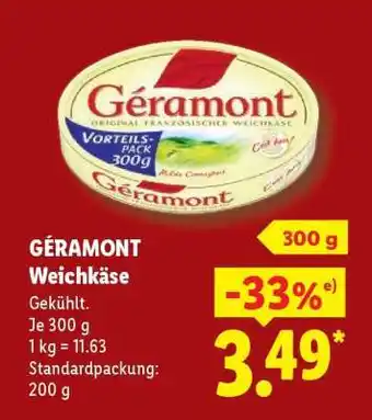 Lidl Géramont Weichkäse Angebot