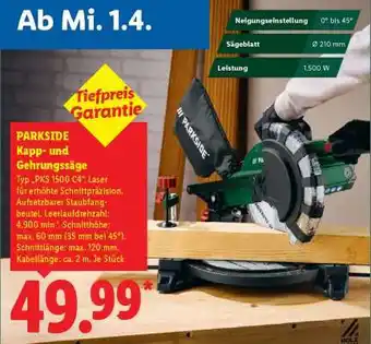 Lidl Parkside Kapp- und Gehrungssäge Angebot