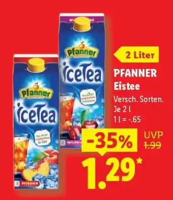 Lidl Pfanner Eistee Angebot