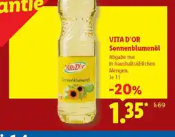 Lidl Vita D'or Sonnenblumenöl Angebot