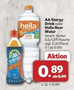 Combi AA Energy Drink oder Hella Near Water Angebot