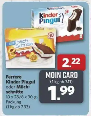 Combi Ferrero Kinder Pingui oder Milchschnitte Angebot