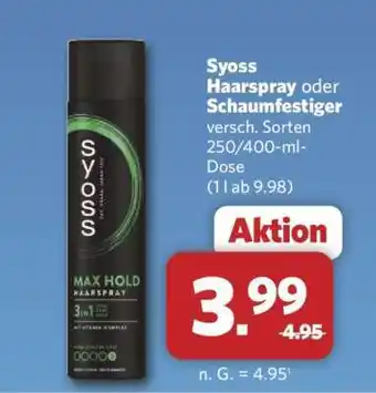 Combi syoss Haarspray oder Schaumfestiger Angebot