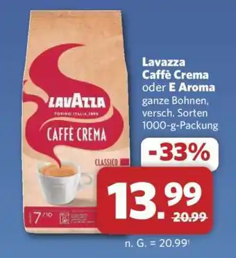 Combi Lavazza Caffè Crema oder E Aroma Angebot