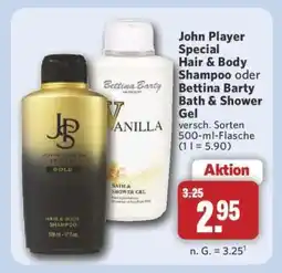 Combi John Player Special Hair & Body Shampoo oder Bettina Barty Bath & Shower Gel Angebot