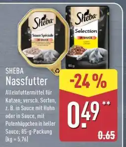 Aldi Nord SHEBA Nassfutter Angebot