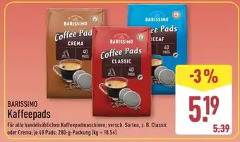 Aldi Nord BARISSIMO Kaffeepads Angebot