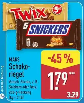 Aldi Nord MARS Schokoriegel Angebot