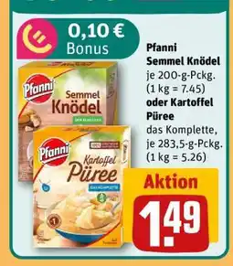 REWE Pfanni Semmel Knödel oder Kartoffel Püree Angebot