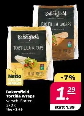 NETTO Bakersfield Tortilla Wraps Angebot