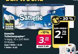 Netto Samelle Toilettenpapier Angebot