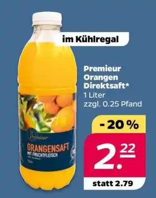 Netto Premieur Orangen- Direktsaft Angebot