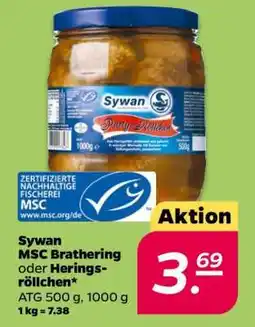 NETTO Sywan MSC Brathering oder Heringsröllchen Angebot