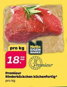 NETTO Premieur Rinderbäckchen küchenfertig Angebot