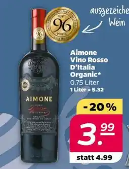 NETTO Aimone Vino Rosso D’Italia Organic Angebot