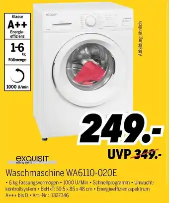 MEDIMAX Exquisit Waschmaschine WA6110-020E Angebot