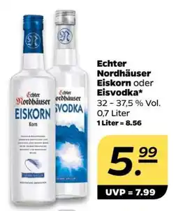 NETTO Echter Nordhäuser Eiskorn oder Eisvodka Angebot