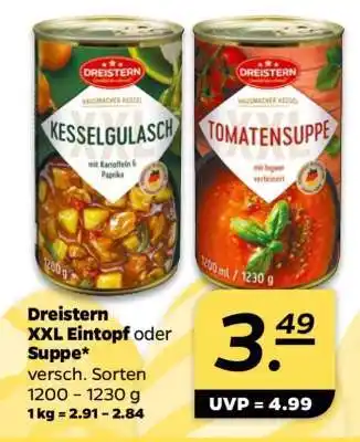 NETTO Dreistern XXL Eintopf oder Suppe Angebot