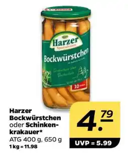 NETTO Harzer Bockwürstchen oder Schinkenkrakauer Angebot