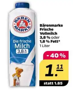 NETTO BÄRENMARKE Frische Vollmilch Angebot