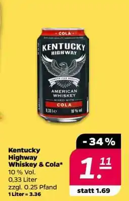 NETTO KENTUCKY HIGHWAY Whiskey & Cola Angebot