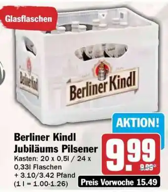 HIT BERLINER KINDL Jubiläums Pilsener Angebot