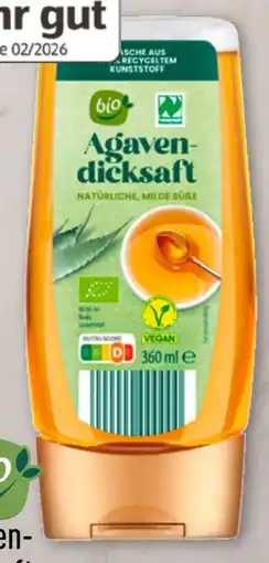 Aldi Nord BioBio Agavendicksaft Angebot