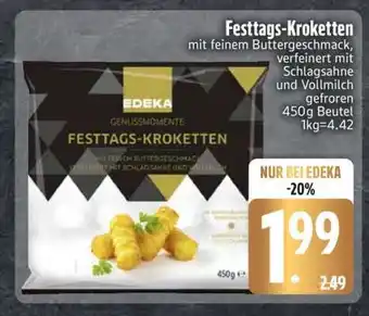 Edeka Festtags- Kroketten Angebot