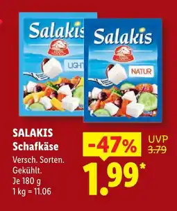 Lidl Salakis schafkäse light Angebot