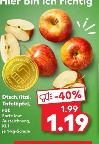 Kaufland Dtsch./ital. tafeläpfel, rot Angebot