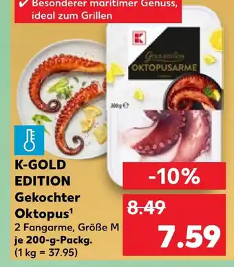 Kaufland K-gold edition gekochter oktopus Angebot