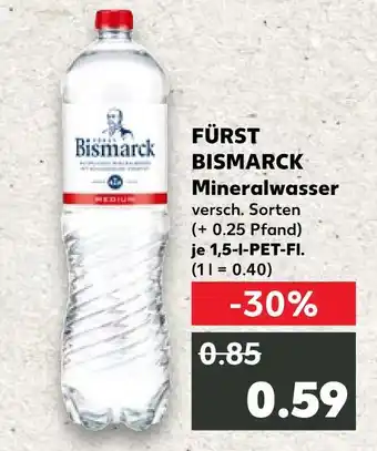 Kaufland Fürst bismarck mineralwasser Angebot