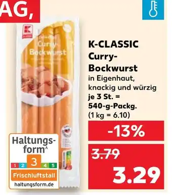 Kaufland K-classic curry-bockwurst Angebot