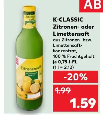 Kaufland K-classic zitronensaft Angebot