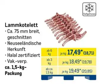 METRO Lammkotelett Angebot