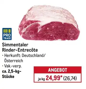 METRO Simmentaler Rinder-Entrecôte Angebot