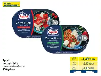 METRO Appel Heringsfilets Angebot