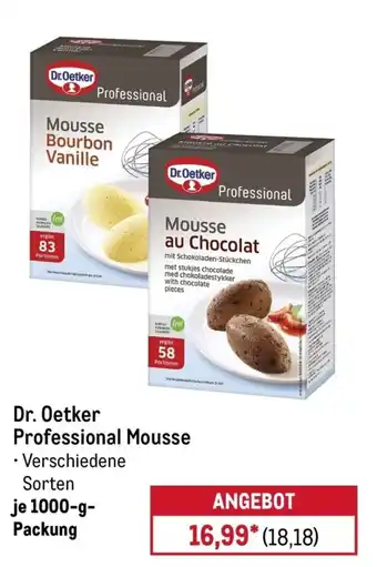 METRO Dr. Oetker Professional Mousse Angebot